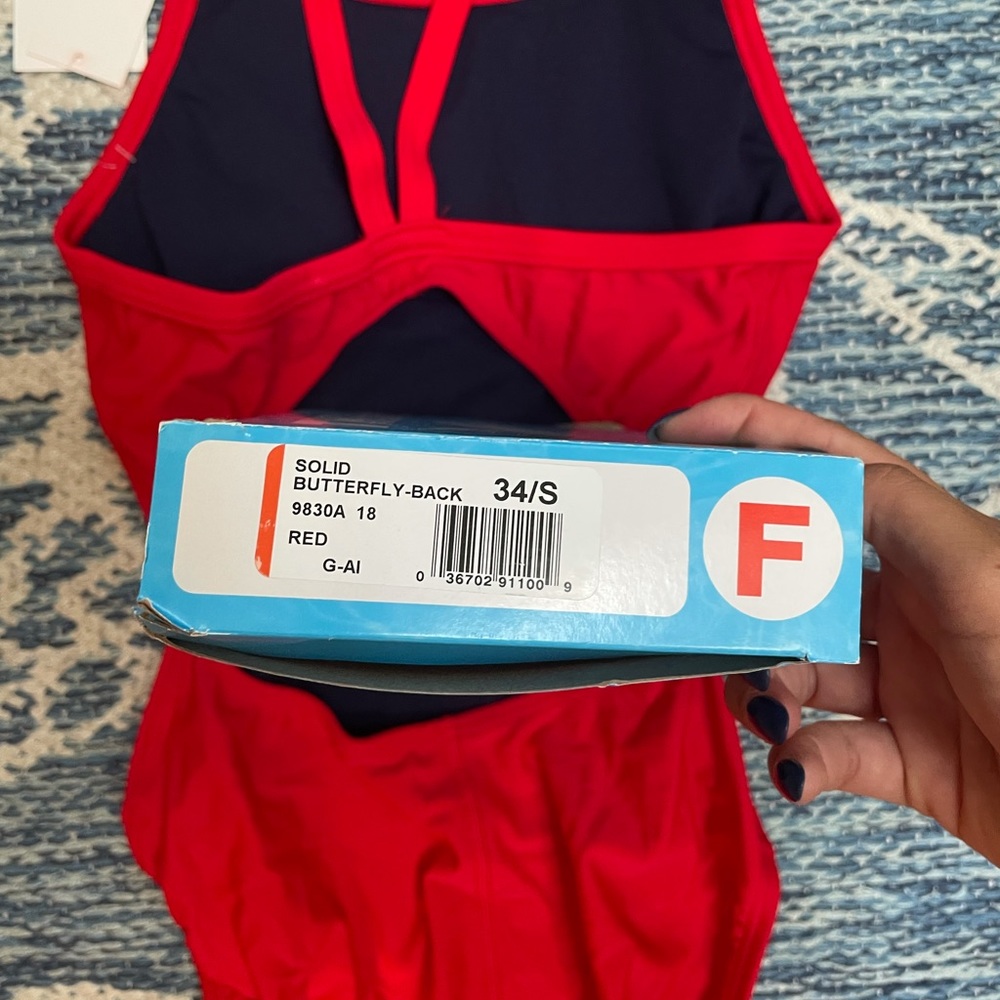 Red bathing suit